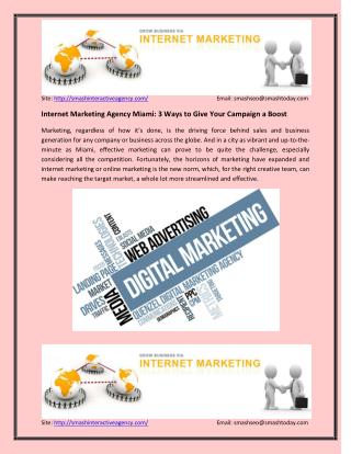 How to Improve Businesses via Internet Marketing