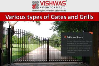 Various types of gates and grills