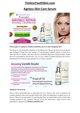 TimelessYouthskin.com - Why people are opting for timelessyouthskin.com over other shopping sites