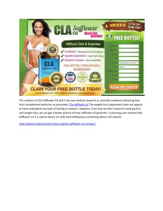 12 Questions Answered About Cla safflower oil
