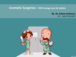 Cosmetic Surgeries – Will change you for better