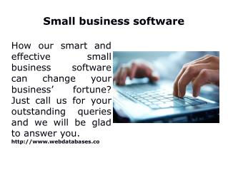 Small business software