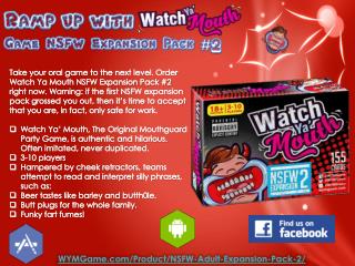 Ramp up with Watch Ya’ Mouth Game NSFW Expansion Pack #2