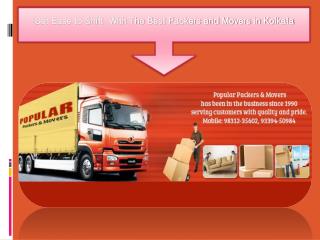 Get Ease to Shift With The Best Packers and Movers in Kolkata