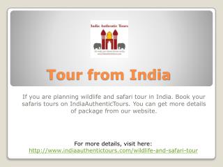 Tour from India