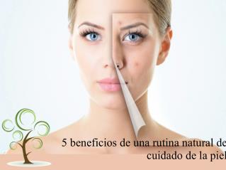5 beneficios de una rutina natural de cuidado de la piel