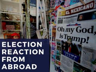 Election reaction from abroad