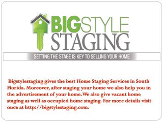 vacant home staging