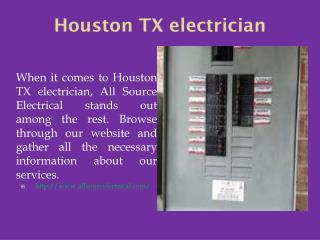 Houston TX electrician
