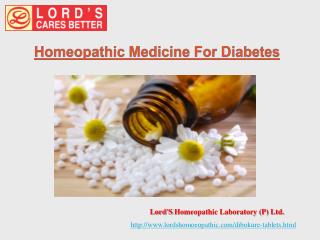 Homeopathic Medicine For Diabetes