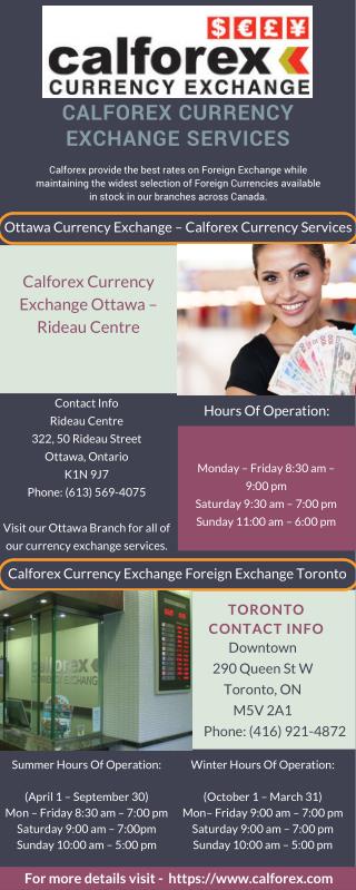 Calforex toronto