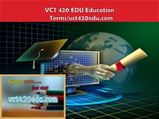VCT 420 EDU Education Terms/vct420edu.com