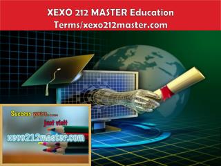 XECO 212 MASTER Education Terms/xeco212master.com
