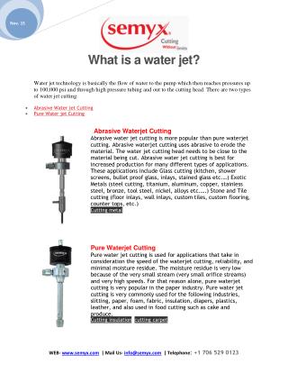 what is a water jet?