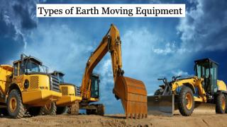 Types of Earth Moving Equipment in UAE
