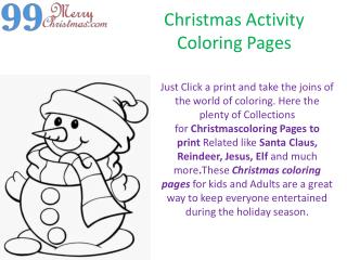 christmas coloring pictures