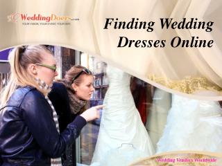 Finding Wedding Dresses Online
