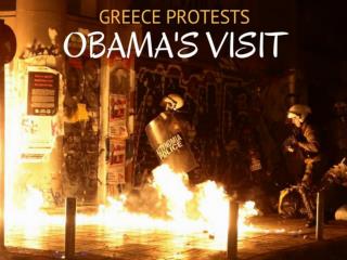 Greece protests Obama's visit