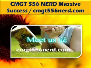 CMGT 556 NERD Massive Success / cmgt556nerd.com