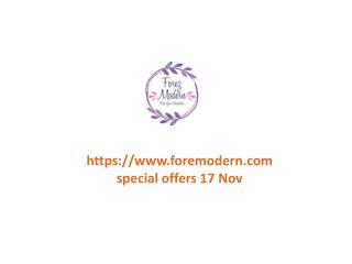 www.foremodern.com special offers 17 Nov