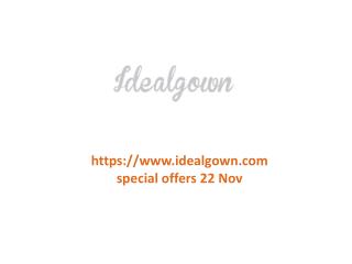 www.idealgown.com special offers 22 Nov