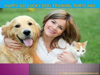 Happy go lucky dog training Portland
