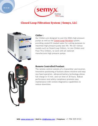 Closed Loop Filtration System | Semyx, LLC