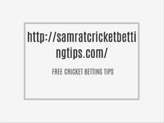 Free cricket betting tips and cbtf