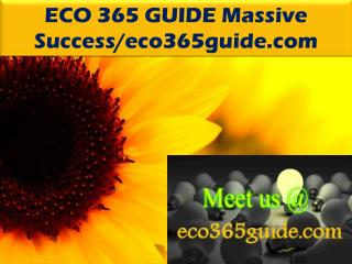 ECO 365 GUIDE Massive Success/eco365guide.com