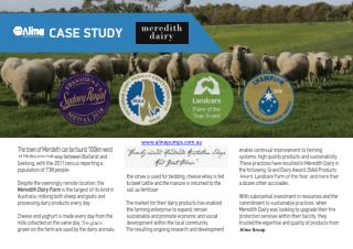 Case Study - Meredith Dairy by Aline Pumps
