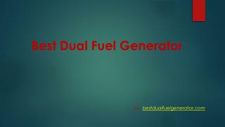 Best dual fuel portable generator