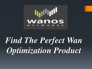 Find The Perfect Wan Optimization Product