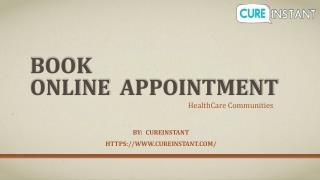 Book online Appointment - CureInstant