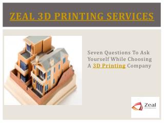 Online 3D Printing Service Australia – Zeal 3D Printing Services