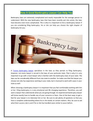Toronto bankruptcy lawyers