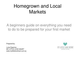 General and Local Market Presentation