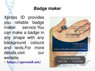 Badge maker