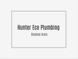 Hunter Eco Plumbing