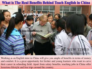 What is The Real Benefits Behind Teach English in China