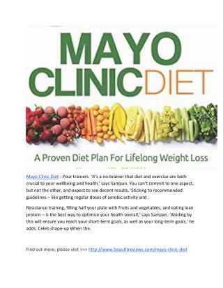 http://www.beaufitreviews.com/mayo-clinic-diet