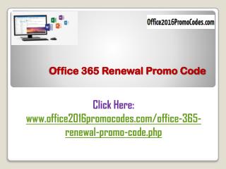 Get Promo Code For Renew Office 365