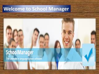 Welcome to School Manager