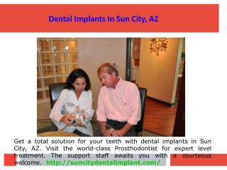 ALL ON 4 dental Implants in Sun City, AZ