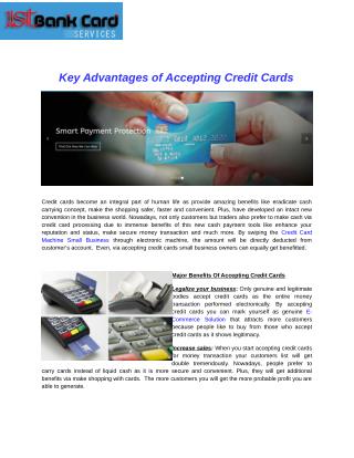 Key Advantages of Accepting Credit Cards