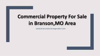 Commercial Property For Sale in Branson, MO Area