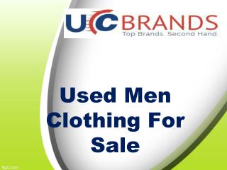 Low Price Used Men Clothing For Sale