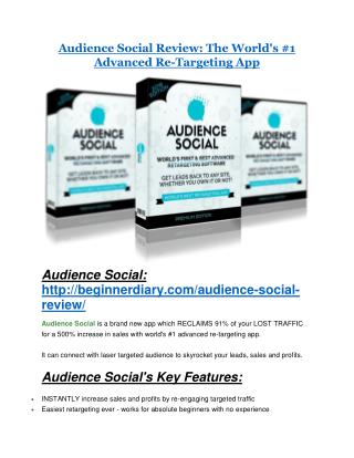 Audience Social review- Audience Social (MEGA) $21,400 bonus