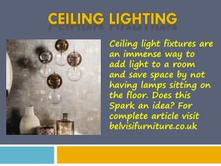 Ceiling lighting for living room