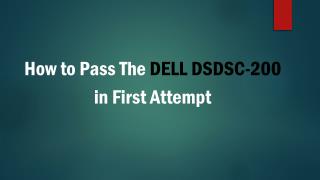 DELL DSDSC-200 BrainDumps