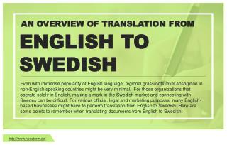 Overview of Translation Services